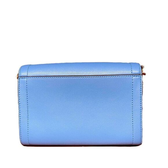 🌟70% OFF🌟NEW🌟 Michael Kors Kinsley Medium Flap Shoulder Bag French Blue - Picture 7 of 12